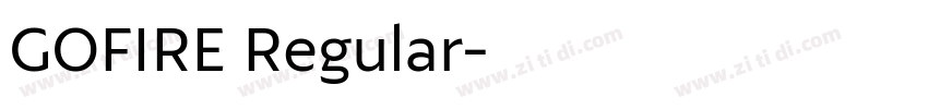 GOFIRE Regular字体转换